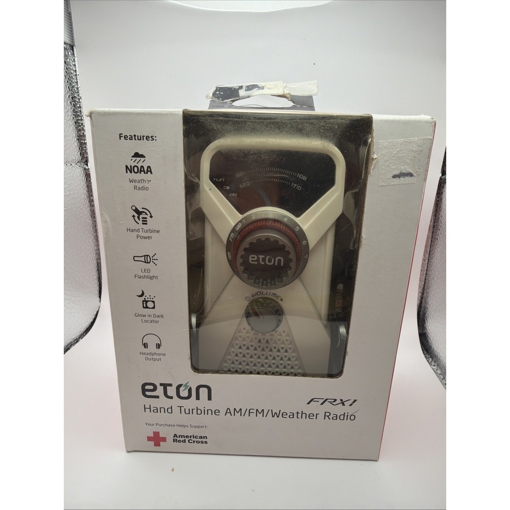 ETON FRX1 Hand Turbine AM FM Weather Analog Radio New Glow‎ in Dark